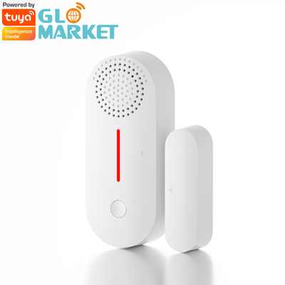 Smart Tuya WiFi Window Door Sensor Sound And Light Home Security Alarm